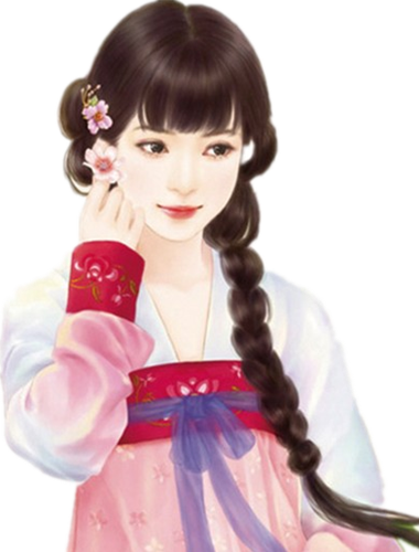 古风美女立绘,大小已调整,标准高度500,懒得调大小的.