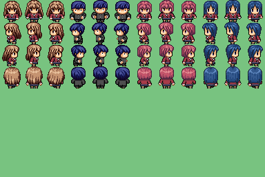 动漫人物vx行走图(更新名字)