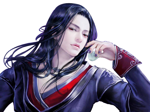 自抠古风妖孽美男立绘图图片