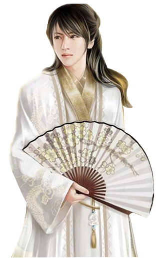 自抠古风妖孽美男立绘图图片