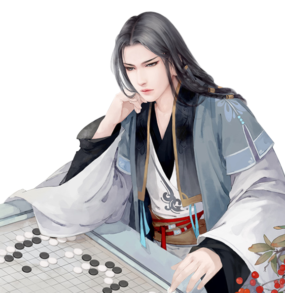 自抠古风妖孽美男立绘图图片