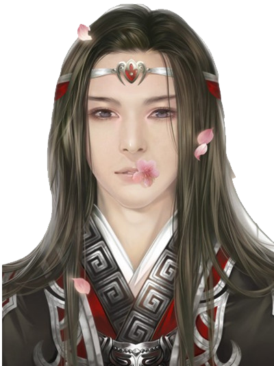 自抠古风妖孽美男立绘图图片