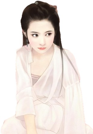 古风白衣女子立绘 超精美哟~(≥▽≤)图片